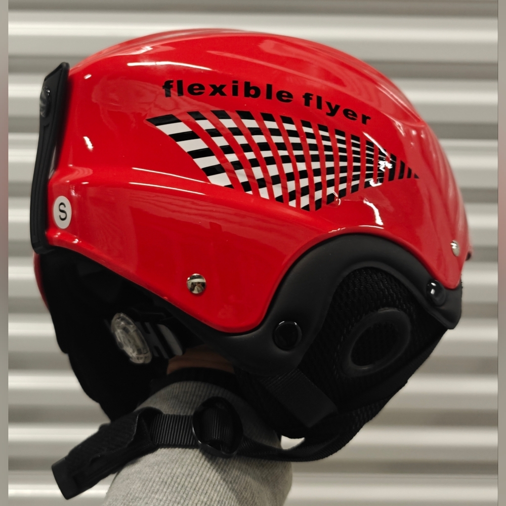 Flexible Flyer Kids Snow Helmet for Youth Winter Sports Red SMALL